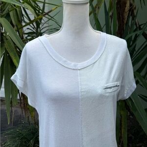 Shimmer Silver White Tshirt